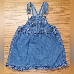VINTAGE Denim Overall Dress Arizona Jean Co. 3T